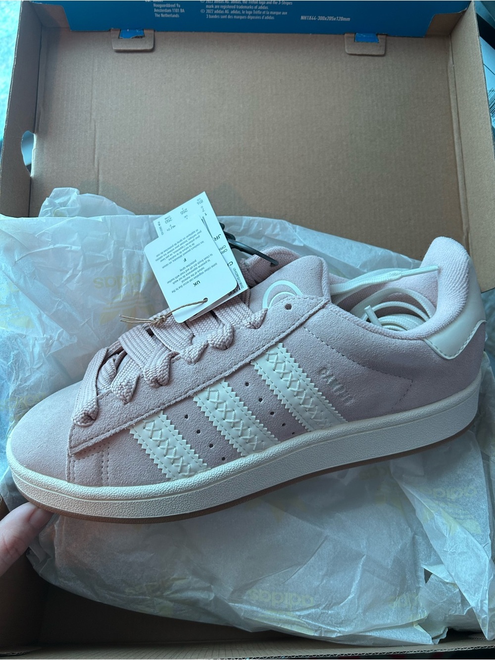 adidas Blush Pink Suede Campus 00s